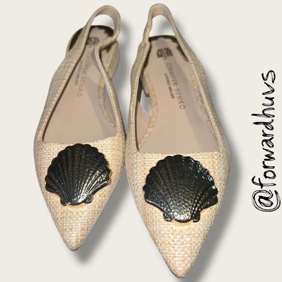 Antonio Melani x Jennifer Sumko Laminerva Shell Slingback Shoes – Size 5 - Picture 7 of 10